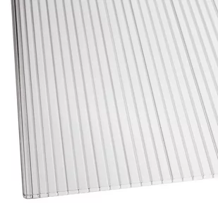 Płyta komorowa z poliwęglanu, bezbarwna, 4 mm wym. 200x105 cm - Pokrycia dachowe - miniaturka - grafika 1