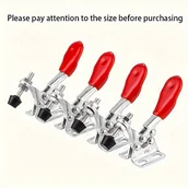 Inne - Zestaw 4 Zacisków GH-201A - Szybkie Uwalnianie, Moc Utrzymania 59.5lb dla Bezpiecznego i Wszechstronnego Użytku w Warsztacie - miniaturka - grafika 1