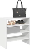 Szafki na buty - vidaXL vidaXL Stojaki na buty 2 szt., sztaplowane, białe, 60x30x30,5 cm - miniaturka - grafika 1