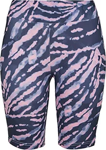 Urban Classics Damskie spodnie rowerowe Ladies Tie Dye Cycling do jogi, ciemnoróżowy, XL - Spodnie damskie - miniaturka - grafika 1