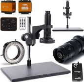 Mikroskopy i lupy - Mikroskop Cyfrowy 10A dla Elektronika 7-45x Techrebal Kamera 4K Oświetlenie - miniaturka - grafika 1