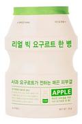 Maseczki do twarzy - A'Pieu Real Big Yogurt One-Bottle wygładzająca maseczka w płachcie Apple 21g - miniaturka - grafika 1