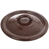 Pokrywki - Orion POKRYWA EMALIA BRĄZOWA 14CM TM2 113412 - miniaturka - grafika 1