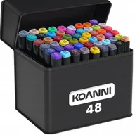 Przybory szkolne - MARKERY ALKOHOLOWE DWUSTRONNE KOANNI 48 SZT + ETUI - miniaturka - grafika 1