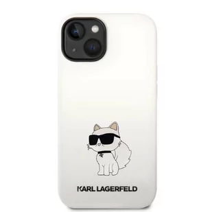 Karl Lagerfeld KLHMP14MSNCHBCH iPhone 14 Plus 6,7" hardcase biały/white Silicone Choupette MagSafe - Etui i futerały do telefonów - miniaturka - grafika 3