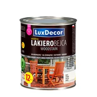 Farby i impregnaty do drewna - LuxDecor Lakierobejca do drewna biały 0,75 l - miniaturka - grafika 1