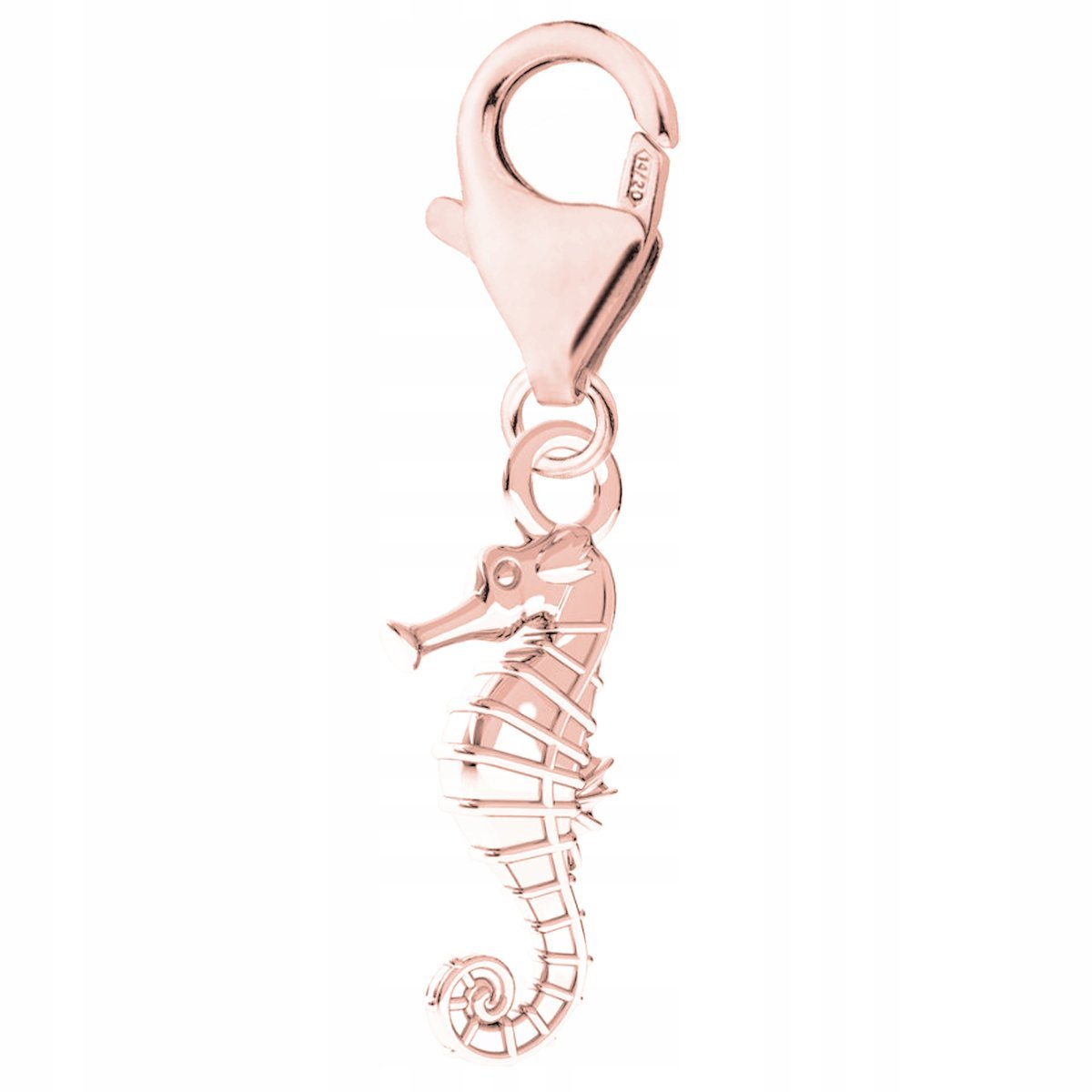 Zawieszka Konik Morski różowe złoto 925