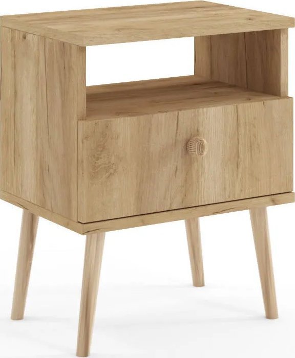 Szafka nocna LEBEL dąb craft złoty MELIMEBLE