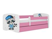 Łóżka dla dzieci i młodzieży - Łóżko dla dziecka, barierka, Babydreams, szop, różowe - miniaturka - grafika 1