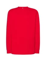 Odzież medyczna - Koszulka t-shirt medyczna  czerwona Męska rękaw długi M - miniaturka - grafika 1