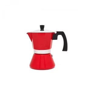 Leopold Vienna Kawiarka  Leopold Vienna Espresso maker red 6 cups LV113007 LV113007 - Zaparzacze i kawiarki - miniaturka - grafika 1