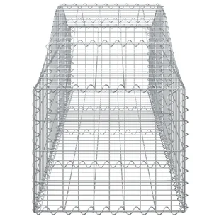 Kosze gabionowe, 18 szt, 200x50x40/60 cm, galwanizowane żelazo - Ogrodzenia - miniaturka - grafika 6