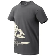 Koszulki sportowe męskie - Koszulka męska Helikon-Tex T-Shirt (Full Body Skeleton) Rozmiar: XXL / Kolor: szary - miniaturka - grafika 1