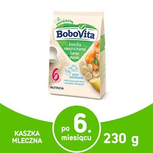 Bobovita Kaszka mleczno-pszenna o smaku owocowym - Kaszki dla dzieci - miniaturka - grafika 1