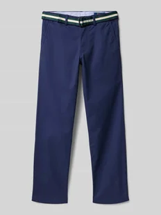 Spodnie materiałowe z wpuszczanymi kieszeniami w stylu francuskim - Spodnie i spodenki dla chłopców - miniaturka - grafika 1