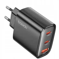 Ładowarki do telefonów - ŁADOWARKA SIECIOWA TOOCKI 40W 2 x USB-C + 1 x USB-A - miniaturka - grafika 1