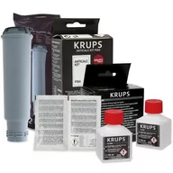 Akcesoria i części do ekspresów do kawy - Zestaw Krups Filtr Krups F08801, Odkamieniacz Krups F054, Krups Xs9000 Płyn - miniaturka - grafika 1