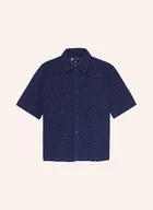 Koszule męskie - Daily Paper Koszula Sztruksowa Lace Shield Relaxed Fit blau - DAILY PAPER - miniaturka - grafika 1