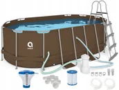 Baseny ogrodowe - Basen ogrodowy, stelażowy, Avenli, zestaw 16w1, 427x275x100 cm - miniaturka - grafika 1