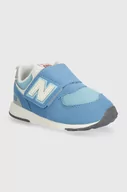 Buty dla chłopców - New Balance sneakersy dziecięce NW574RCA kolor niebieski - miniaturka - grafika 1