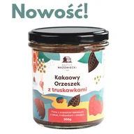 Słodkie kremy i masła - Kakaowy Orzeszek z truskawkami - pasta orzechowa / krem czekoladowy / Bartnik Mazowiecki - miniaturka - grafika 1