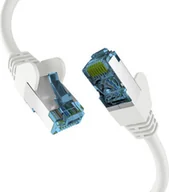 Kable miedziane - EFB-Elektronik RJ45 PATCH CABLE with Cat.7 raw cable ROHKABEL WHITE 7.5m S/FTP PIMF kabel sieciowy LAN DSL Producent: EFB Elektronik (EC020200140) - miniaturka - grafika 1