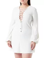 Sukienki - Pinko Damska sukienka Affable Crepe Fluid Co na co dzień, Z07_biały jedwab, 70 - miniaturka - grafika 1
