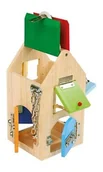 Meble i wyposażenie gabinetów medycznych - Small Foot Drewniany domek z zamkami - miniaturka - grafika 1