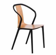 Krzesła - D2.Design Krzesło Bella czarne/naturalne - miniaturka - grafika 1