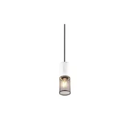 Lampy sufitowe - Czarno-biała lampa wisząca ø 10 cm Tosh – Trio - miniaturka - grafika 1