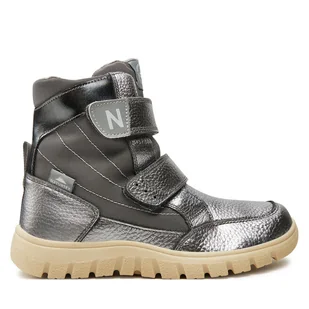 Trzewiki Naturino Rivo 3001584-03-0Q02 D Srebrny - Buty dla dziewczynek - miniaturka - grafika 1