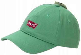 Czapki męskie - LEVIS czapka z daszkiem haft logo zielona 38021-0302 - grafika 1