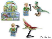 Klocki - KLOCKI Jurrasic World Dinozaur i ludzik - miniaturka - grafika 1