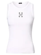 Koszulki i topy damskie - JOOP! Top damski Kobiety Bawełna biały jednolity, 40 - miniaturka - grafika 1