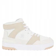 Sneakersy damskie - Sneakersy damskie skórzane na platformie wysokie Tommy Hilfiger - miniaturka - grafika 1