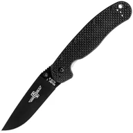 Noże - Nóż składany Ontario RAT 1 Folder Black Plain Carbon Fiber - miniaturka - grafika 1