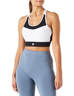 FILA Rabenau damska koszulka na ramiączkach/Cami, Lucent White-Black Beauty, M - Koszulki i topy damskie - miniaturka - grafika 1