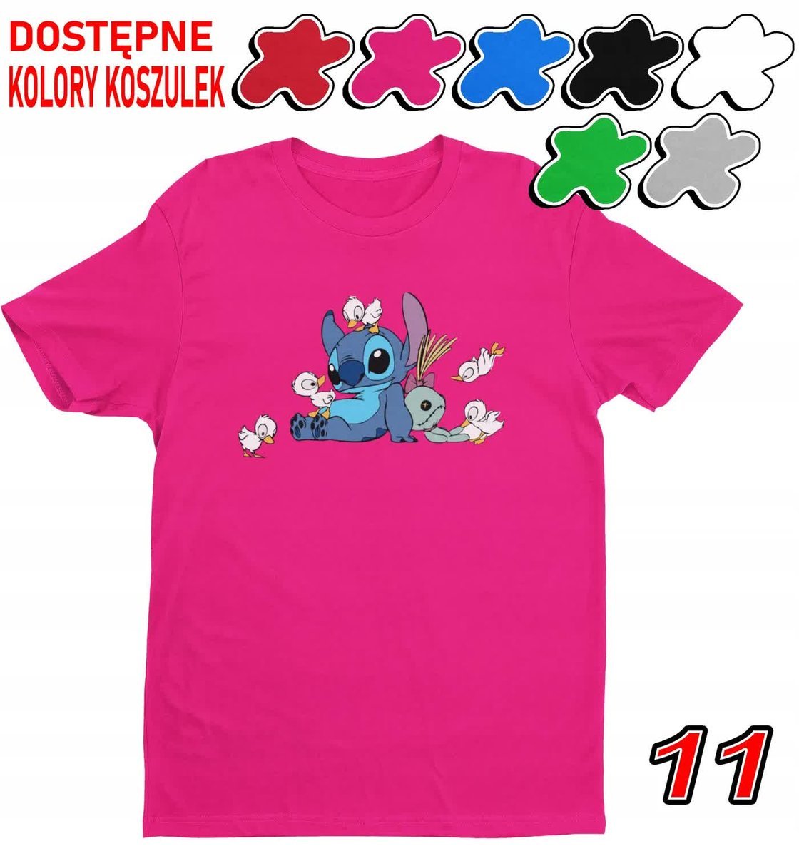 Koszulka Dziecięca Z Nadrukiem Dla Fana Stich Angel Słodziak -L 146-152