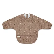 Śliniaki i fartuszki - Nuuroo śliniak fartuszek z rękawami i kieszonką wodoodporny dla niemowlaka PUMPKIN FLOWER - miniaturka - grafika 1