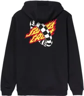 Bluzy męskie - bluza męska SANTA CRUZ GOAL FLAME HOOD Black - miniaturka - grafika 1
