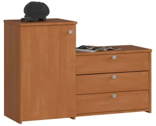 Szafka Na Buty Z 3 Uchylnymi Drzwiczkami Olcha F9-C41 - Szafki na buty - miniaturka - grafika 1