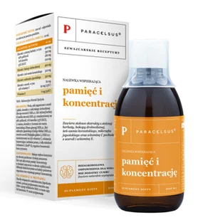 Aura Herbals, Nalewka Paracelsusa: Pamięć i koncentracja, Suplement diety, 200ml - Witaminy i minerały Aura Herbals, Nalewka Paracelsusa: Pamięć i koncentracja, Suplement diety, 200ml - Witaminy i minerały - miniaturka - grafika 1