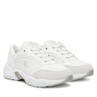 Sneakersy Calvin Klein Jeans Retro Tennis Mg Mix YW0YW01743 Biały - Sneakersy damskie - miniaturka - grafika 1