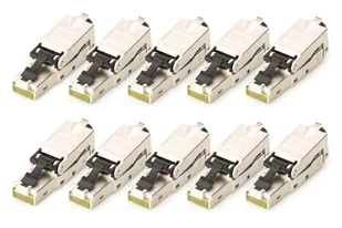 Digitus DN-93631-10 wtyczka RJ-45 Srebrny - Adaptery i przejściówki - miniaturka - grafika 1