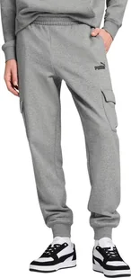 Spodnie męskie Puma ESS No.1 Logo Cargo Pants FL szare 682660 03 XL - Spodnie sportowe męskie - miniaturka - grafika 1