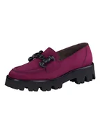 Mokasyny damskie - Paul Green Skórzane mokasyny w kolorze fioletowo-czarnym - miniaturka - grafika 1