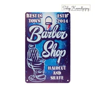Wyposażenie studia tatuażu - Tablica ozdobna barber B075 - miniaturka - grafika 1
