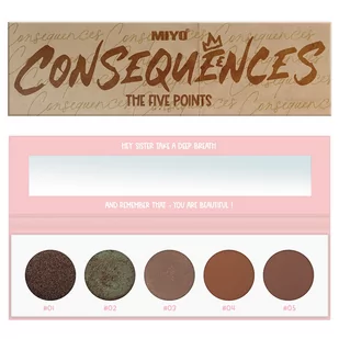 MIYO FIVE POINTS EYESHADOW PALETTE - Paleta 5 cieni do powiek - 15 - CONSEQUENCES FIVE POINTS EYESHADOW PALETTE - Paleta 5 cieni do powiek - 15 - CONSEQUENCES - Cienie do powiek - miniaturka - grafika 1