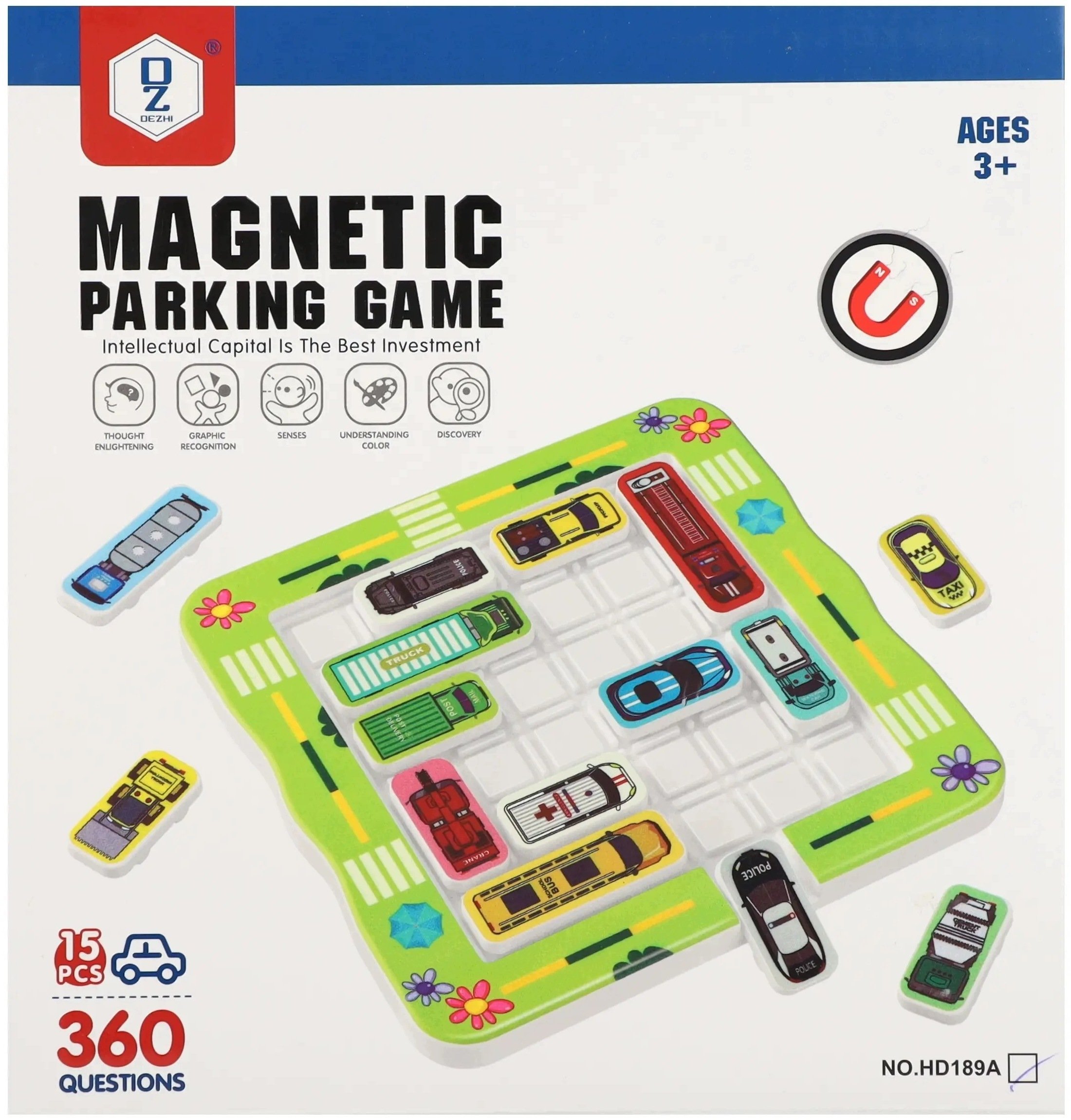 Mega Creative Gra logiczna Auta 20X21X3 MC PUD 36 HD189A