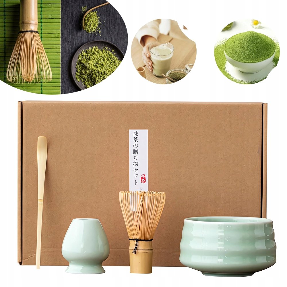4 Szt Ręcznie Wykonany Zestaw Do Ceremonii Matcha Zestaw Do Wyrobu Matchy